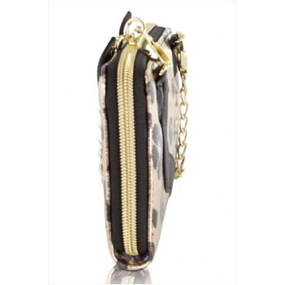 NWT Betsey Johnson Cheetah Kitty Crossbody Wallet - Picture 5 of 7